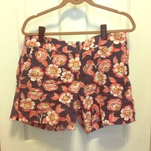 Floral cotton summer shorts